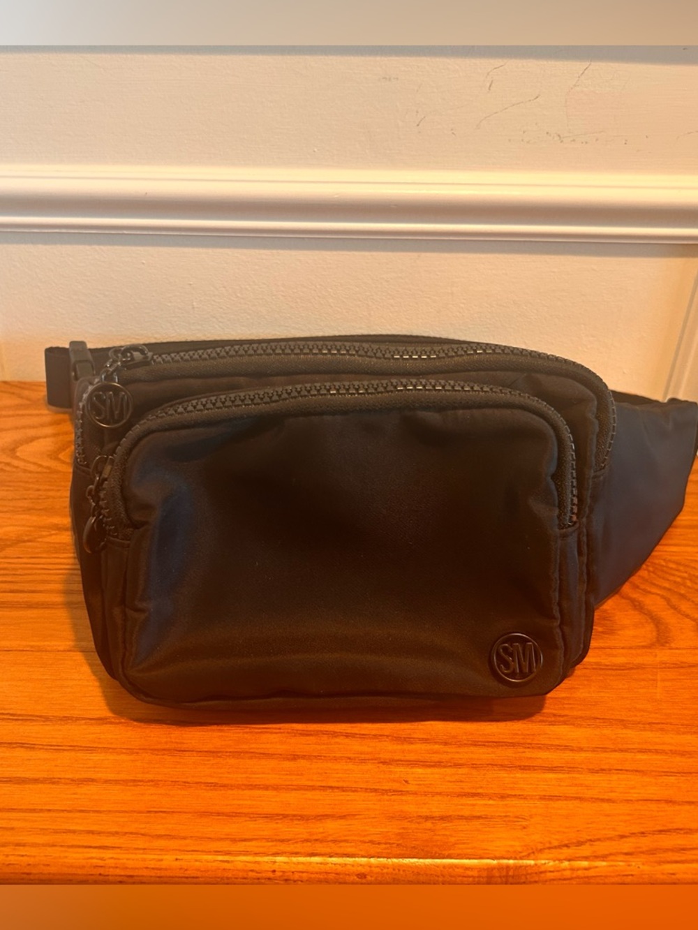 Steve Madden Black Nylon Fanny/Waist Bag w/ Ajustable Strap